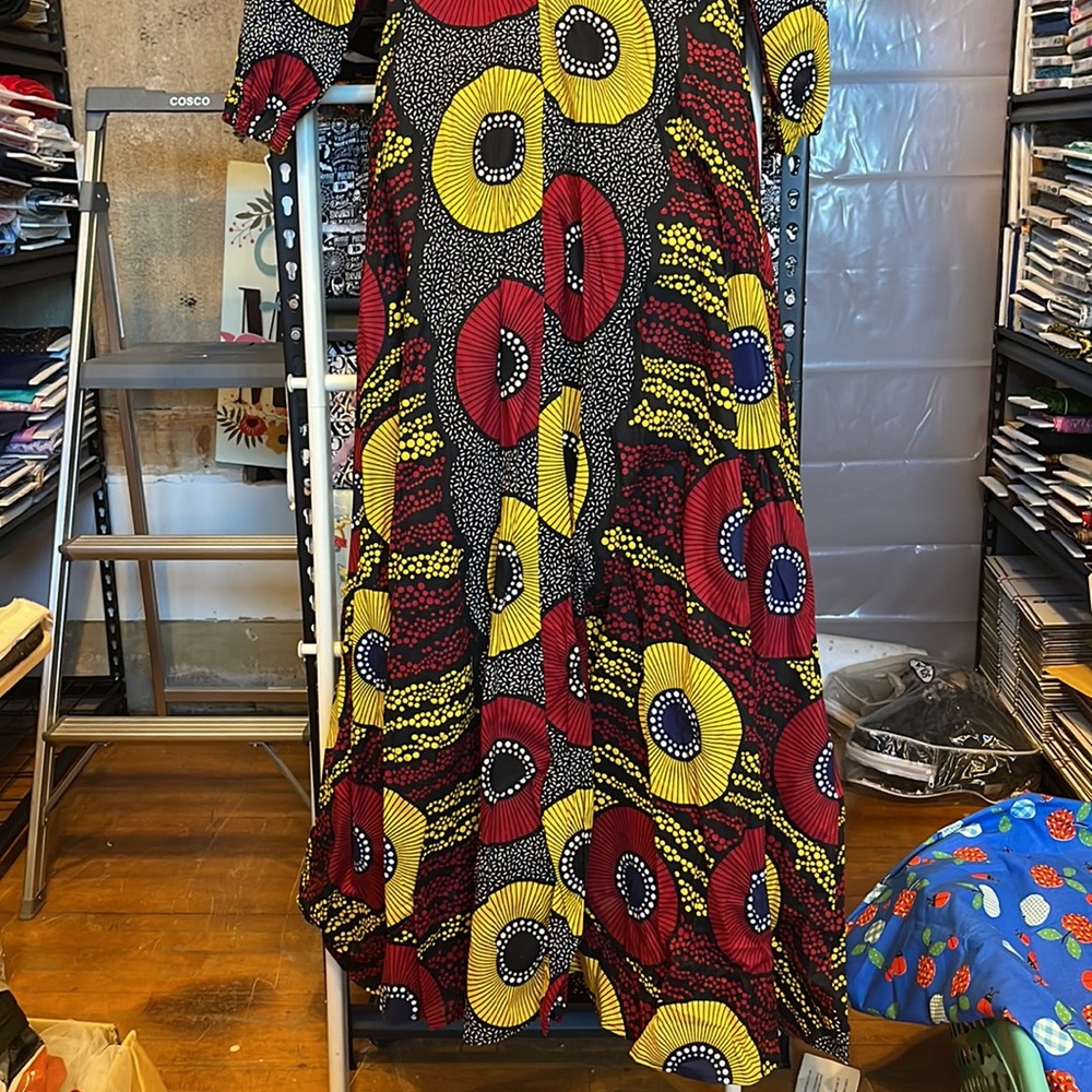 Basin Riche Red &Yellow Poppy Dress - Picture 7 of 10